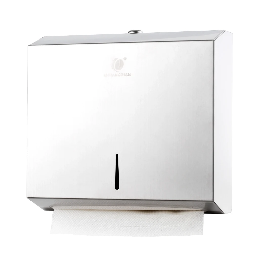 

New CHUANGDIAN Wall-mounted Tissue Dispenser Waterproof Paper Hand Towel Case Stainless Steel Tissue Box Bathroom Accessories