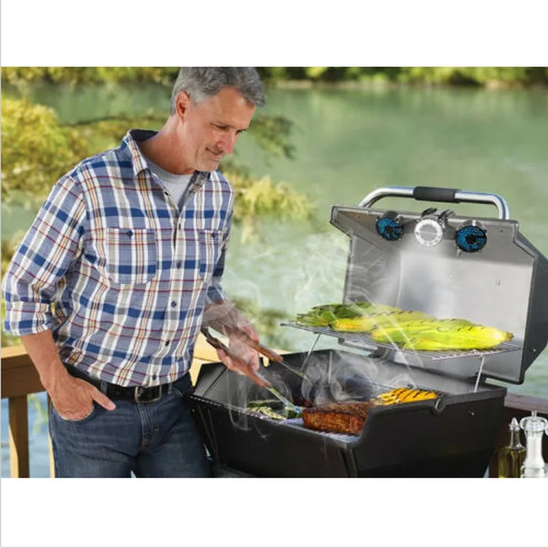 Günstig Nacht grill Sharper Image Tragbare Einstellbare 12 LED BBQ Grill Licht   Fan Zubehör Bbq Werkzeuge