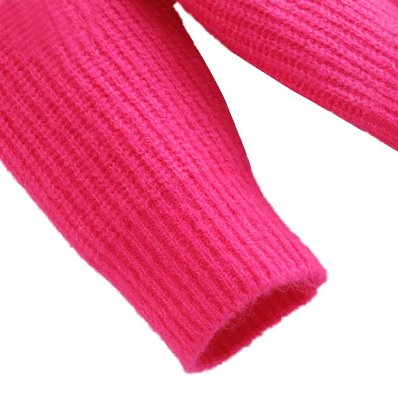 Женский вязаный свободный свитер с высоким воротом, большой размер, теплый толстый пуловер с длинным рукавом, свитер
