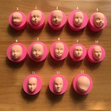 Силиконовая форма «сделай сам», формы для помадки, инструменты для украшения тортов, полимерная фотоформа ручной работы, глиняные куклы, форма для лица Силиконовая форма «сделай сам», формы для помадки, инструменты для украшения тортов, полимерная фотоформа ручной работы, глиняные куклы, форма для лица