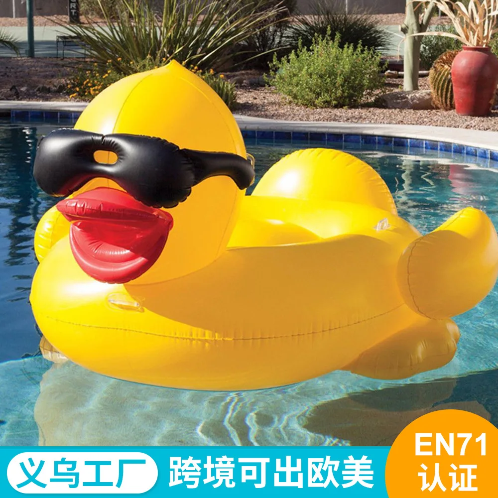 

Yiwu Factory Environmentally Friendly PVC Water Riding Adult Swimming Pool Inflatable Rubber Duck Water Riding Wholesale Customi