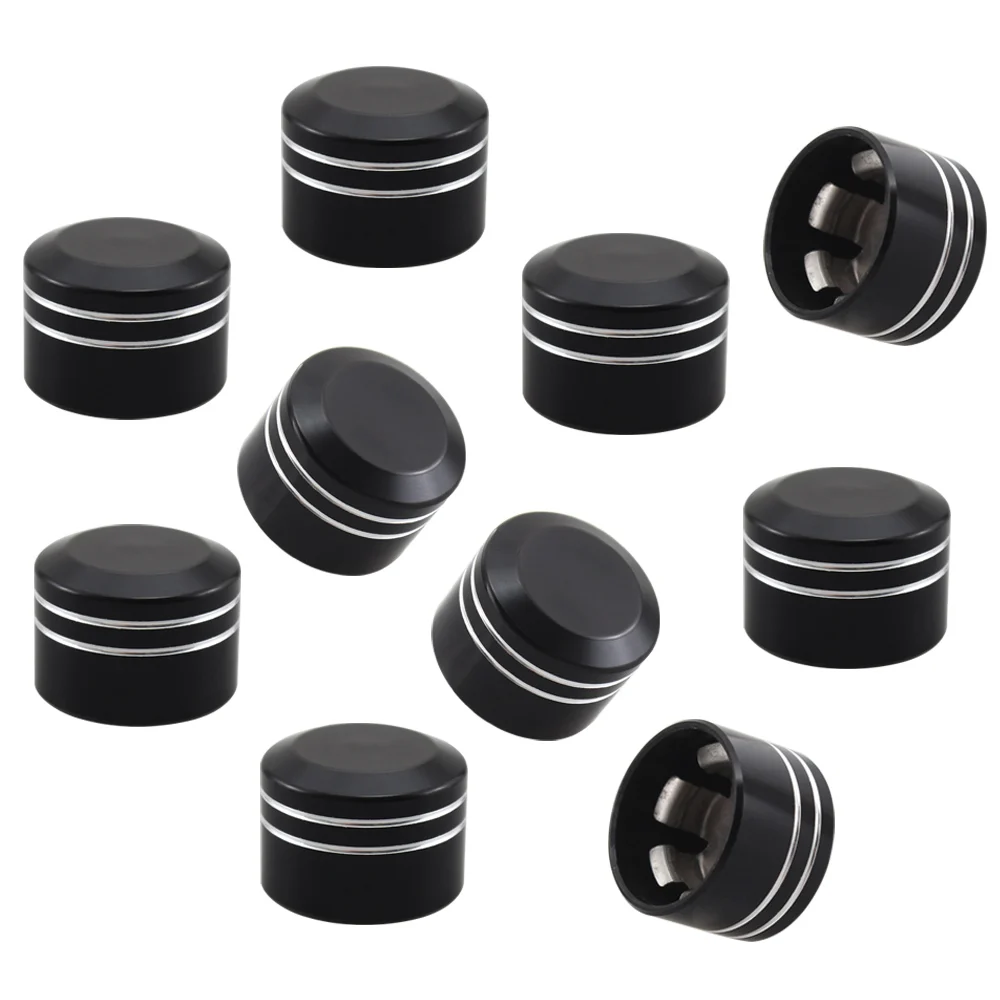 New Motorcycle Head Bolt Caps Cover Aluminum Inner Hole 9mm 3/8&quot Motor Screw Cap For Harley Universal Black | Автомобили и