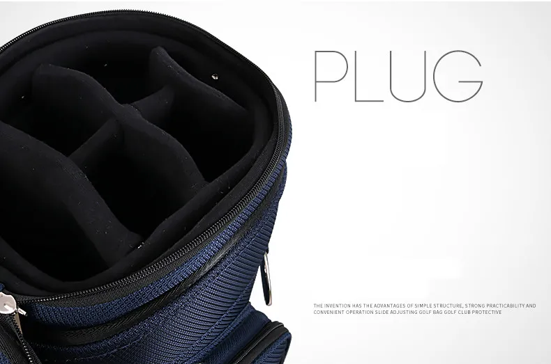 PGM Портативная сумка для гольфа большой емкости Выдвижная подушка безопасности с шкивом и жестким корпусом шариковая крышка QB041