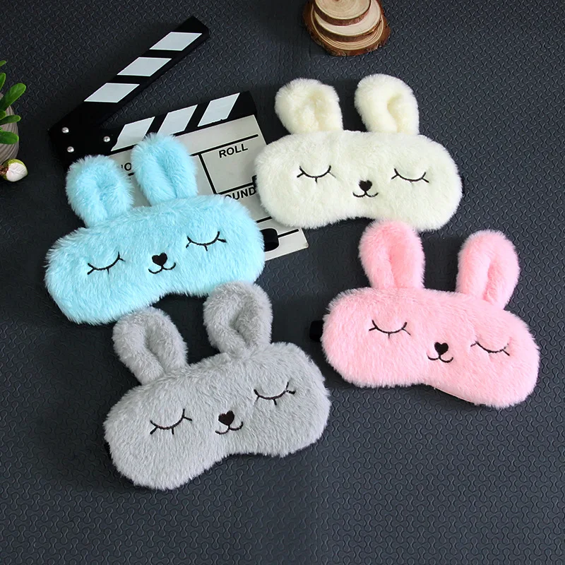 

Cute Plush Rabbit Eye Patch Cartoon Shading Sleep Eye Patch Nursing Eye Patch Ice Eyeshade