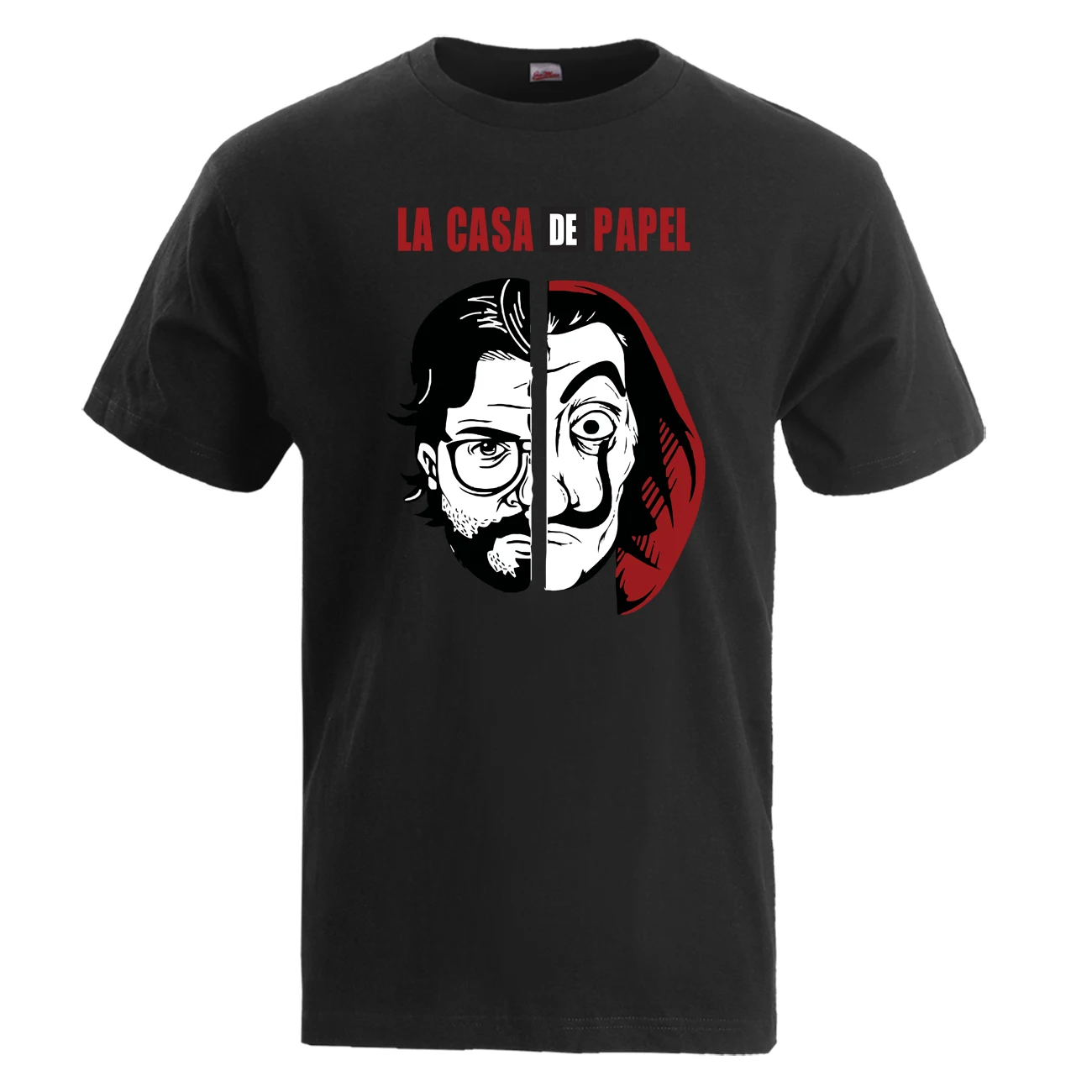 

La Casa De Papel Men Tshirt Summer T Shirt Male Short Sleeve Professor Sergio Marquina Cotton Shirs Horror Tops Mens Tshirts
