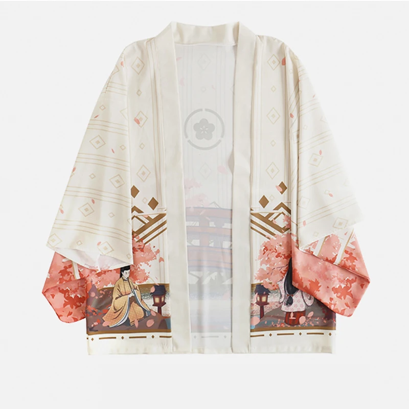 

Kimono Femme T Blouse 2019 Japanese Dress Cardigan Kimonos Streetwear New Anime Printing Clothing Women Blouse Tops Plus Size
