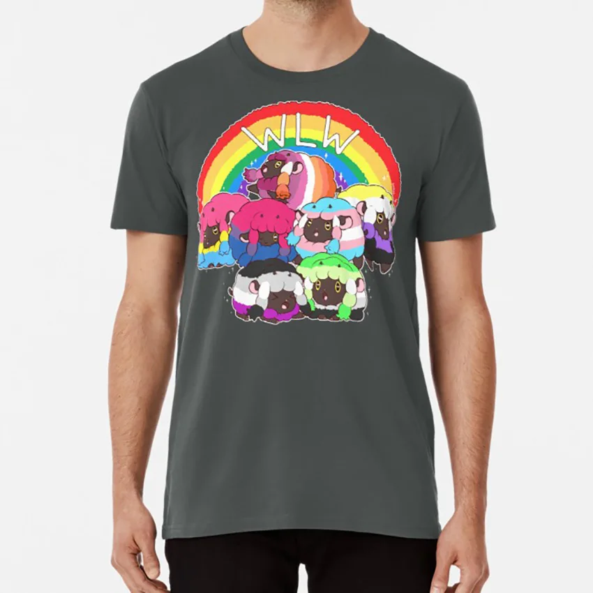 WooLooWoo Pride(все Wooloos) Футболка wooloo wlw pride gay pride, для мужчин - Цвет: Темно-серый