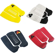 2022 NEW multiple colour plastic pads surfboard EVA deck pads/traction surf pads unti-slip foot tail pads with 3M glue back