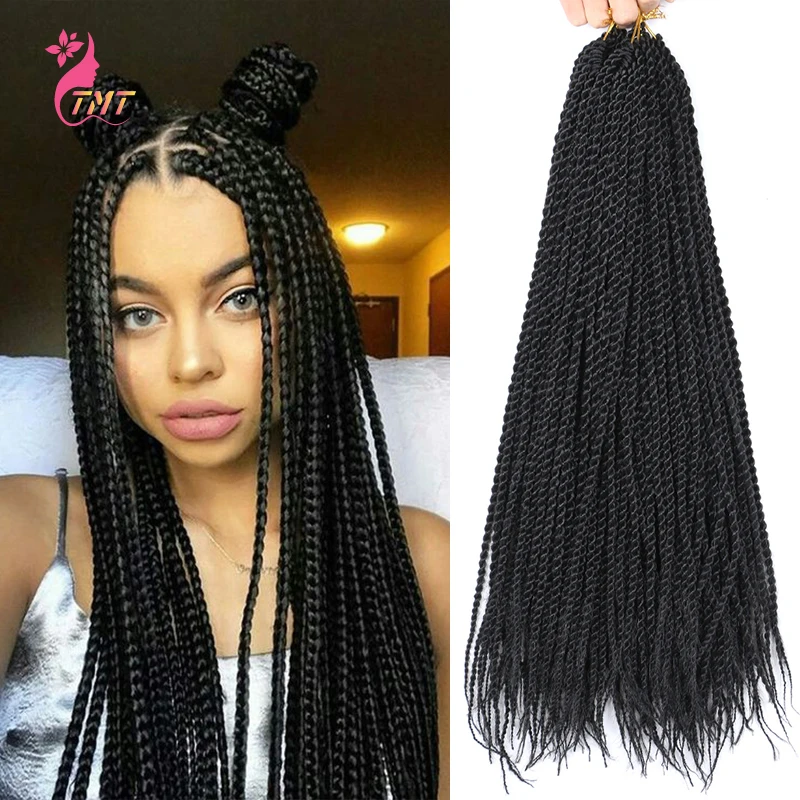 

Crochet Hair Senegalese Twist Braids Synthetic Havana Mambo Twist Braiding Hair Extensions 14'' 18'' 22'' 2x Twist Hair Braids