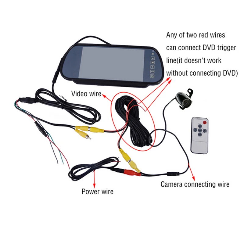 New Vehicle Camera Car Reverse Rear View Camera Waterproof Sensor CMOS 360° Night Vision Car Parking Backup Car Rotatable