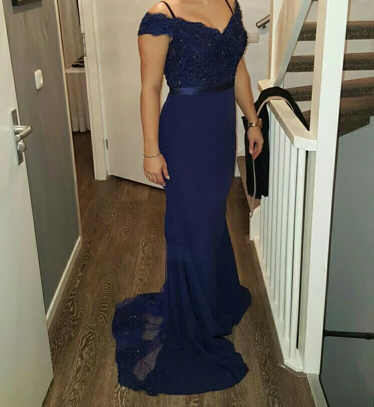 Robe De Soiree Mermaid Long Evening Party Elegant Vestido De Festa Off The Shoulder Prom Gown mother of the bride dresses