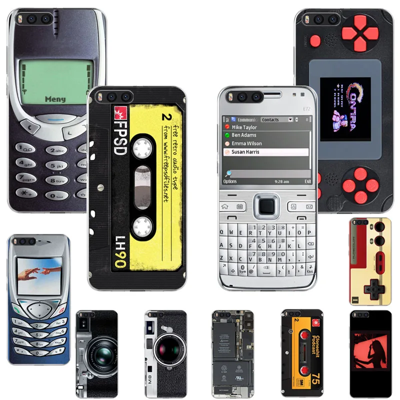 

Classic retro audio tape old mobile phone transparent TPU soft case for Redmi K20 K30 7a S2 Go Note4 4x note6 7 7pro 5pro 8T 5A