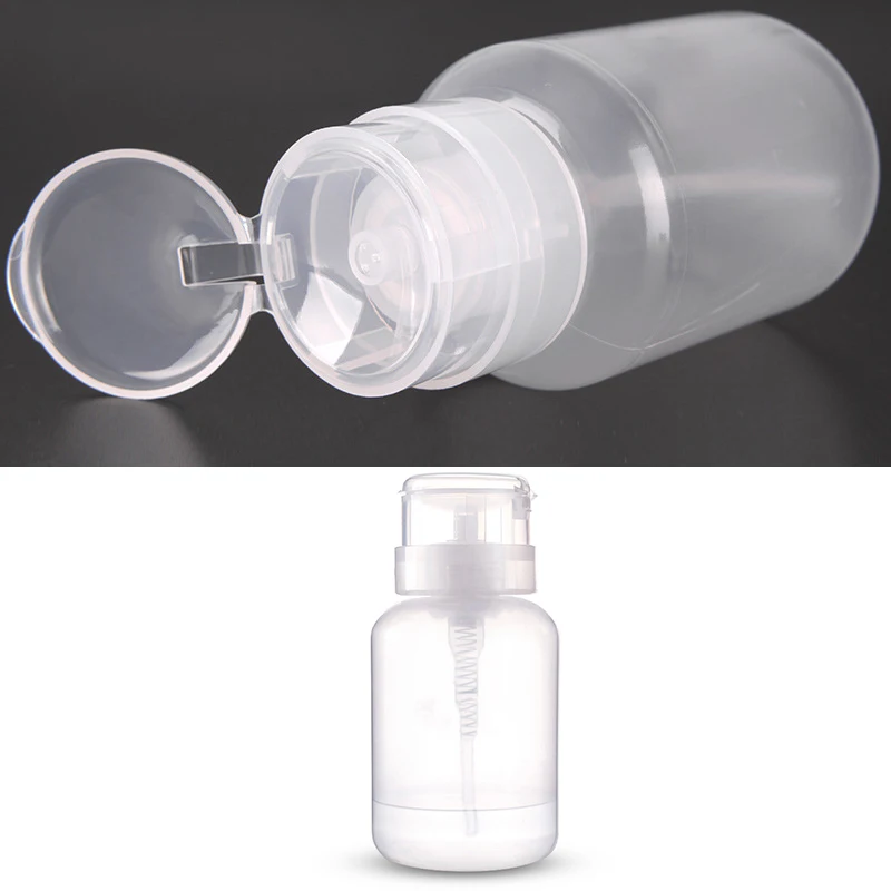 1 шт. 200 мл пусковой пластиковый Пустой дозатор для насоса современный стиль для снятия лака для ногтей прозрачная бутылка для спирта