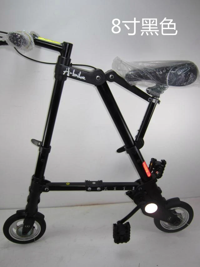 Cheap 2019 hot sell 8-inch folding bicycle Free inflatable wheel ABIKE ultra-light portable mini folding bicycle 16