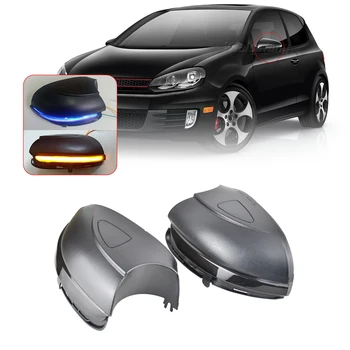 

Dynamic LED Turn Signal Light Flowing Side Wing Mirror Blinker Sequential Indicator For VW Golf 6 MK6 GTI 6R line VI R20 Touran