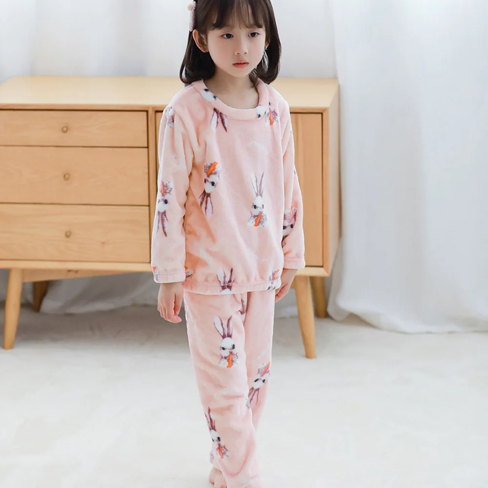 Пижамный комплект; Pijama infantil inverno; детская одежда для отдыха; фланелевые детские пижамы с принтом для маленьких мальчиков и девочек; пижамы для младенцев