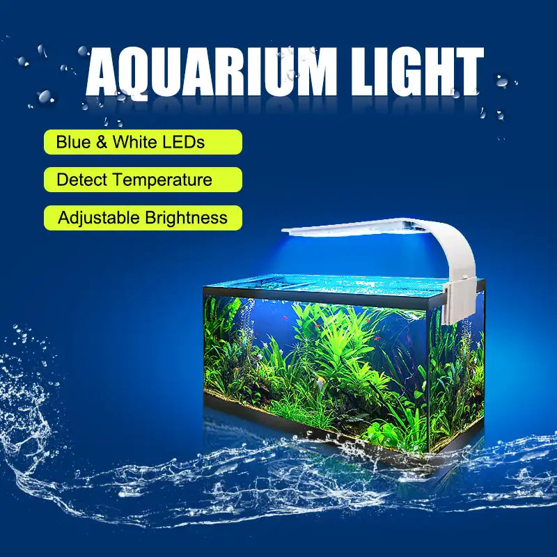 luz led para acuario senzeal superbrillante iluminacion led para acuario m3 x3 x5 x7 x9 lampara led para pecera delgada de 220v 110v lampara led