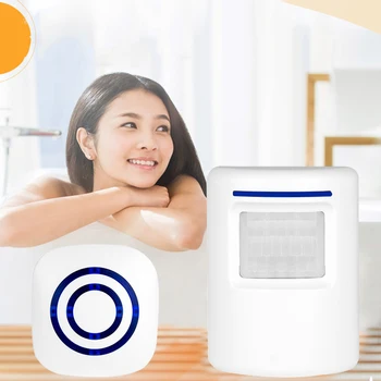 

Spot Infrared Sensor Doorbell Long Distance Volume Adjustable for Home Shop Convenience Store Hogard