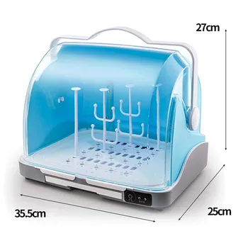 

LED UV Ultraviolet Light Sterilizer Box Baby Bottle Sanitizer USB Steam Sterilizer with Drying Function For Baby Bottle Toy Mask