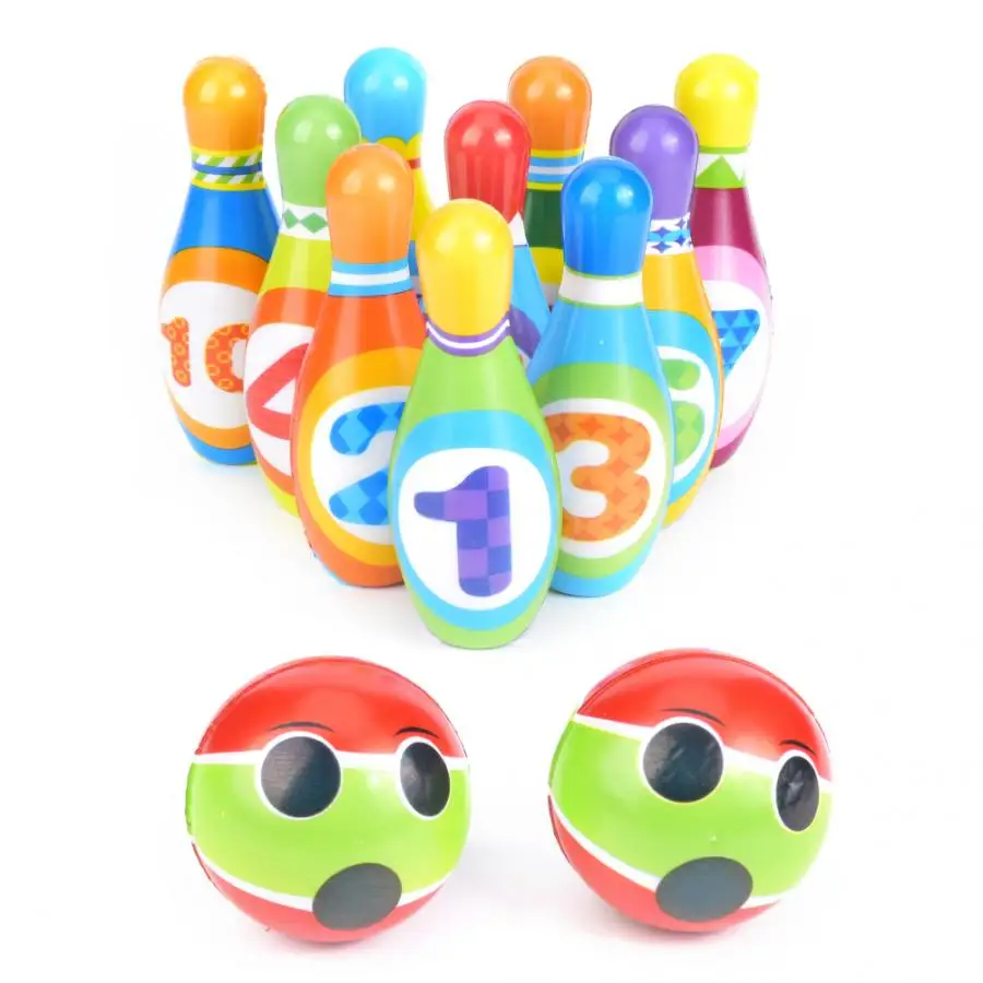 10 контактов 2 шара для боулинга игрушечные наборы шарики в помещении детская