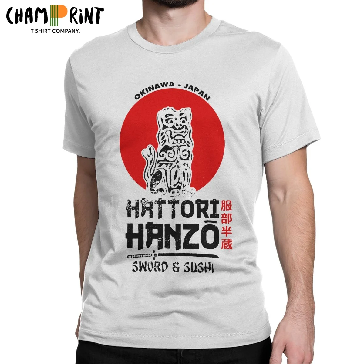 

Hattori Hanzo Kill Bill Men's T Shirt Japan Movie Sword Casual Tee Shirt Short Sleeve T-Shirts Cotton Plus Size Clothes