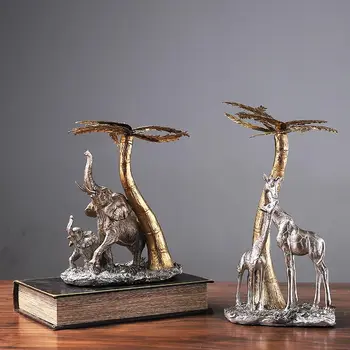 

New European Style Decoration Living Room Resin Crafts TV Cabinet Entrance Decoration Home Elephant Decoration