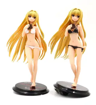 

Japan Anime Alter To Love Ru Golden Darkness Sexy White & Black Swimsuit PVC Action Figure Collectible Model Toys For Christmas