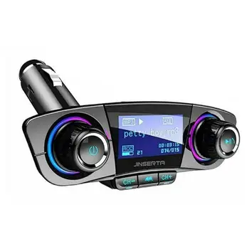 

Power ON OFF Bluetooth 4.0 FM Transmitter Modulator Handsfree Car Kit TF USB Music AUX Audio MP3 Player