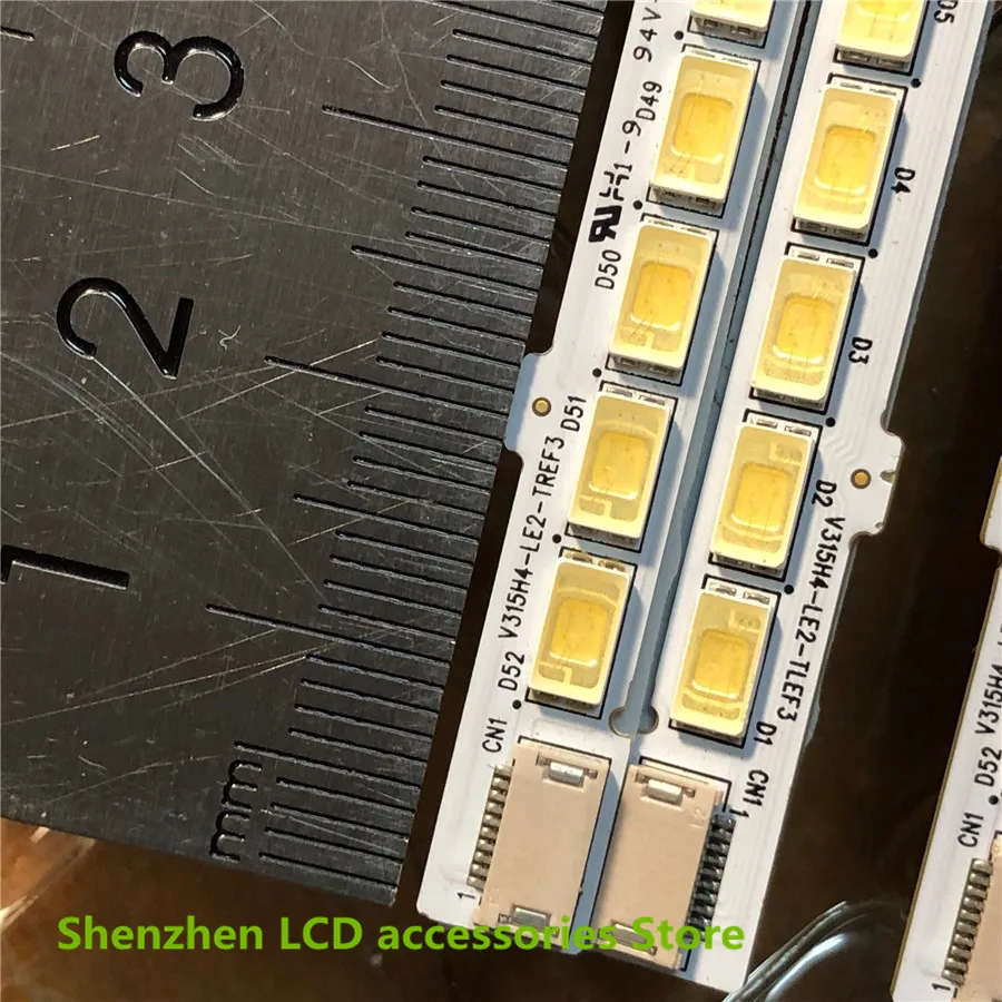 2Pieces/lot  100%NEW V315H3-LE2-TLEF3/TREF3 V315H4-LE2-TREF3  LCD TV backlight bar 360MM 52LEDs