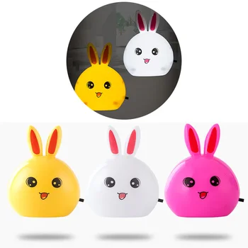 

AC110-220V Creative new night light rabbit head switch LED night light