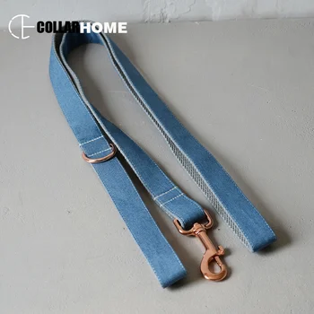 

1.5M dog leash jean pet collar leads for small medium large dog custom ID tags name phone zinc alloy doggy rope straps supplies