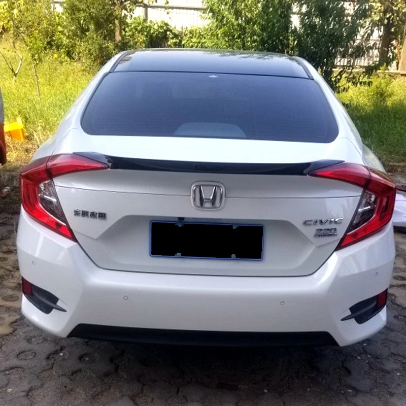 Для Honda Civic 10th Высокое качество ABS пластик праймер цвет задний спойлер багажника хвост загрузки крыло украшения
