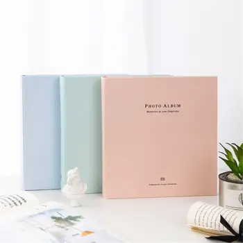 

6-Inch 200 Pockets Solid Book Photo Albums Frame Decoration for Wedding Family Memorial Baby Scrapbooking Fotograf Album Card ID