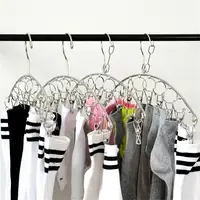8/10/20 Pegs Portable Bathrooms Cloth Hanger Rack with clips Clothespin Clothes Hangers Socks Bras Towel Underwear drying Clips 2