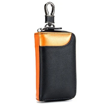 

Leather Men & Women Car Key Bag Wallet Multi Function Key Case Fashion Card Holder Housekeeper Key Holders Key Case