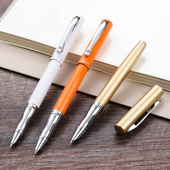 Bolígrafos héroe EF 0,38mm estudiante escritura tinta Pluma Estilografica Metal cuerpo bolígrafos niños alumnos principiantes adultos bolígrafos regalo escolar