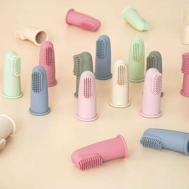 Baby Teether Children's Products Finger Food Grade Silicone Toothbrush Toys Toothbrush Head For Babies New Born Baby Items Gift 1