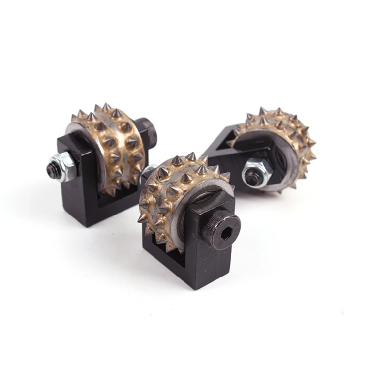 

BH01 Carbide Tips Bush Hammer Roller Two Rows Diamond Bush Hammer 30 Teeth Litchi Surface and Concrete Floor Grinding 12PCS