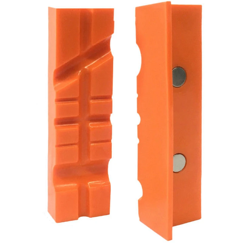 

Magnetic Bench Vice Jaw Pad Multi-Groove Vise Holder Grips Heavy for Milling Cutter for Drilling Machine Accessories