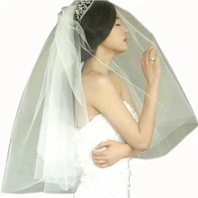 Китайский поставщик Белая Фата невесты с гребнем для девичника Свадебная вечеринка