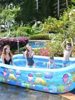 

Inflatable Swimming Pool Thickened Abrasion Resistant Family Inflatable Pool for Kids Babies Adults
