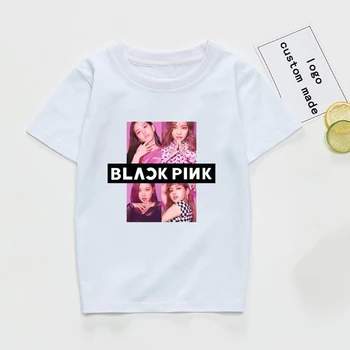 

Blackpink Camiseta Kids Baby Tshirt Summer Short Sleeve T-shirts Unisex Tops Tees Costume Fashion Kpop Boys Girls Shirt Disfraz