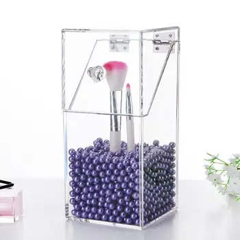 

Clear Acrylic Makeup Arrangement Storage Box Brush Holder Organizer Case