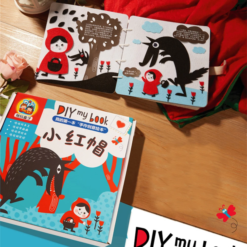 1 шт. интересные прочные DIY домашние развивающие Мультяшные книги Красная Шапочка для верховой езды книга для детей игрушки для учеников