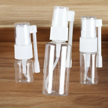 

10Pcs 5/8/10/20/30ml Clear 360 Degree Roatation Empty Spray Bottle Reflillable Nasal Atomizer Elephant Nose Sprayer Liquid Makeu