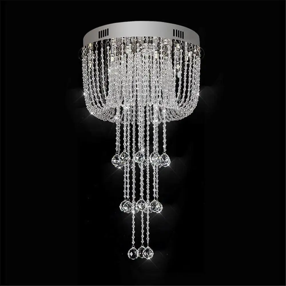 D50 * H88cm современный круглый капля дождя капель K9 хрустальная люстра светильник