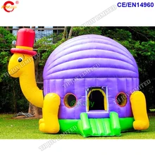Двери в форме улитки надувной батут замок для продажи, дизайн красивый Надувной Батут Дом для детей