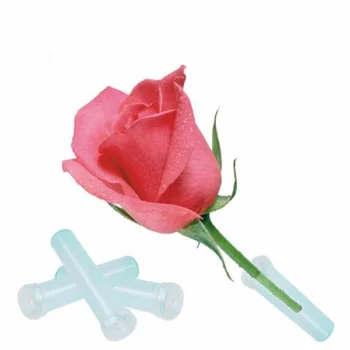 

25pcs Flower Nutrition Tube Plastic Floral Water Tube with Cap Keep Fresh Rhizome Tube Hydroponic Container for Wedding Crafts