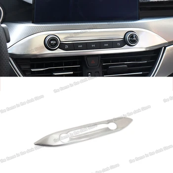 

Lsrtw2017 for Ford Focus MK4 Car Central Control Button Frame Trims Interior Accessories Chrome Abs 2019 2020 2021 Parts Auto
