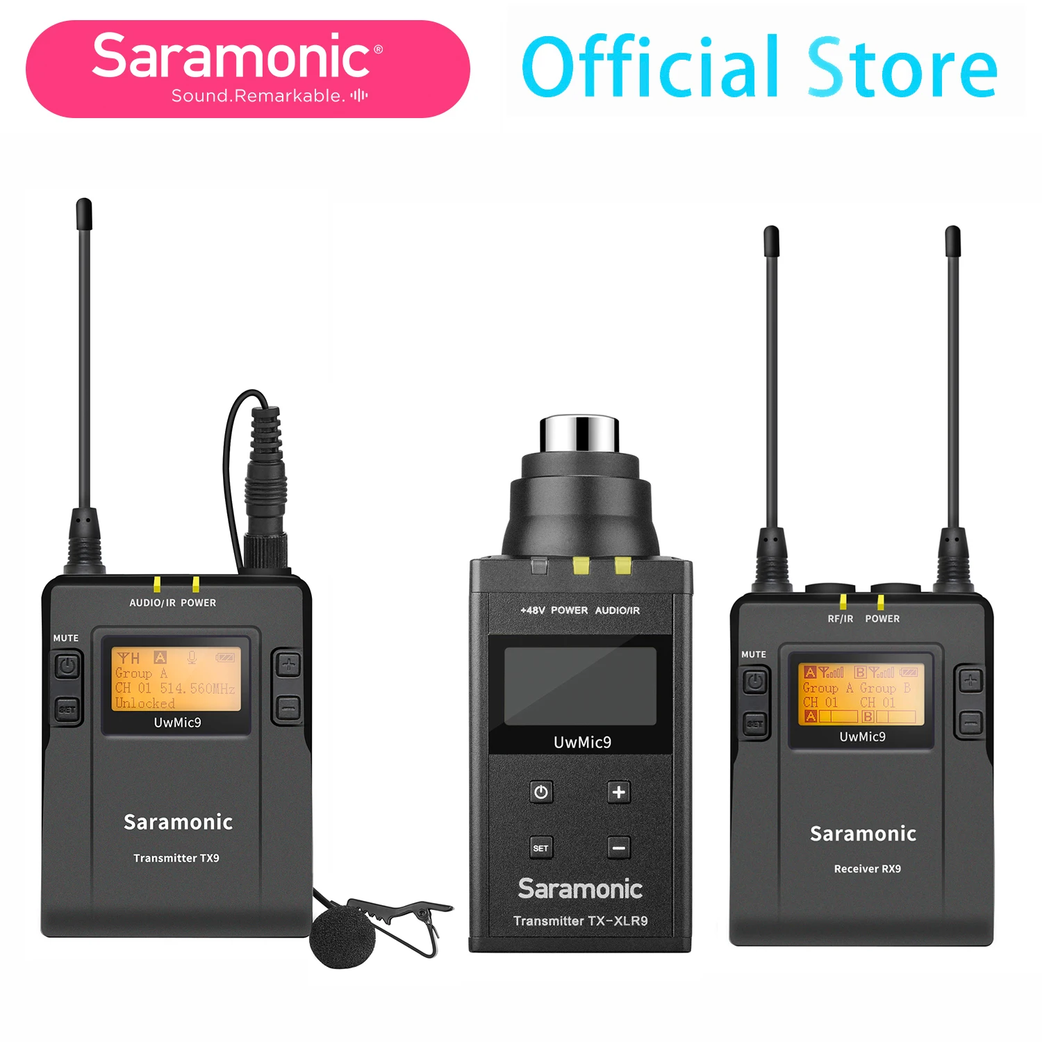 Беспроводная микрофонная система Saramonic UwMic9 Kit5/kit6 для цифровых зеркальных камер